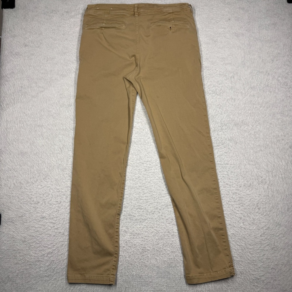 American Eagle Extreme Flex 4 Slim Straight Leg Chino Pants Beige Men's 34x34 - Picture 11 of 14